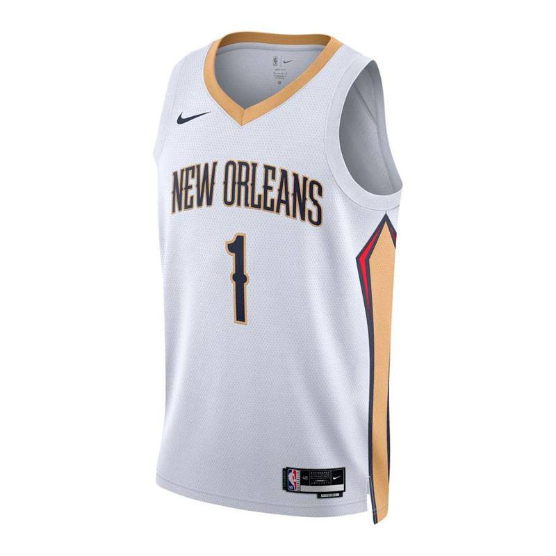 vitalidad maduro Decaer Camiseta NBA swingman Zion Williamson Pelicans association edition 22-23  adulto | BasketWorld