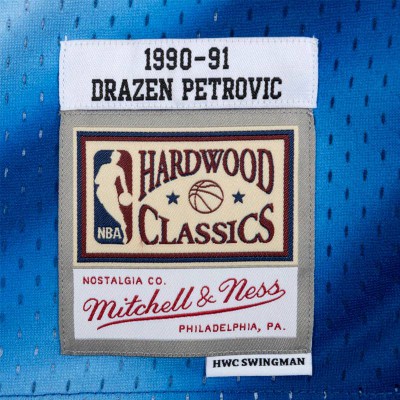 DRAZEN PETROVIC NEW JERSEY NETS HARDWOOD CLASSIC 90-91