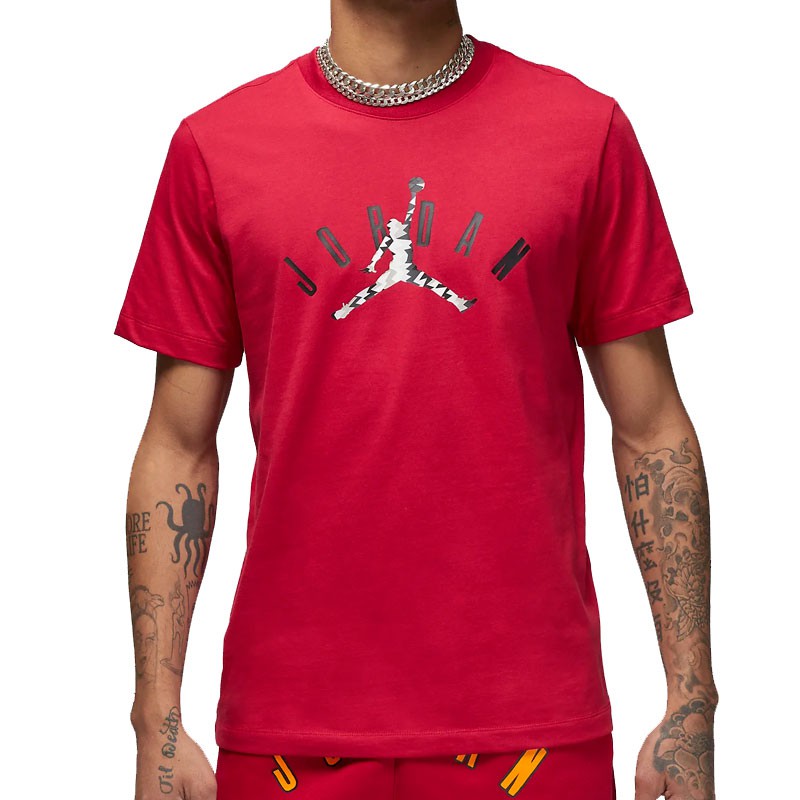 Camiseta de manga corta Jordan flight mvp graphic roja adulto